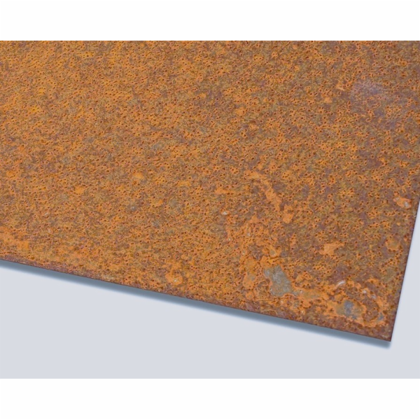Ocelový plech Corten; formát 2x1500x3000mm